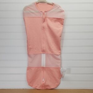 Lee And Town Peach Baby Swaddle with Double Zipper